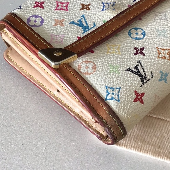 Louis Vuitton White Multicolor Wallet - Picture 6 of 13